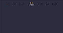 Desktop Screenshot of maple-hotel.com